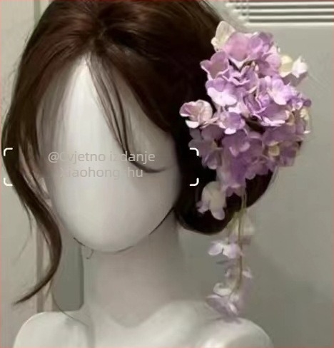 Chi Hao metalna ukosnica za kosu od legure, u obliku cvijeta s resicama, Instagram stil, kod Fs0537