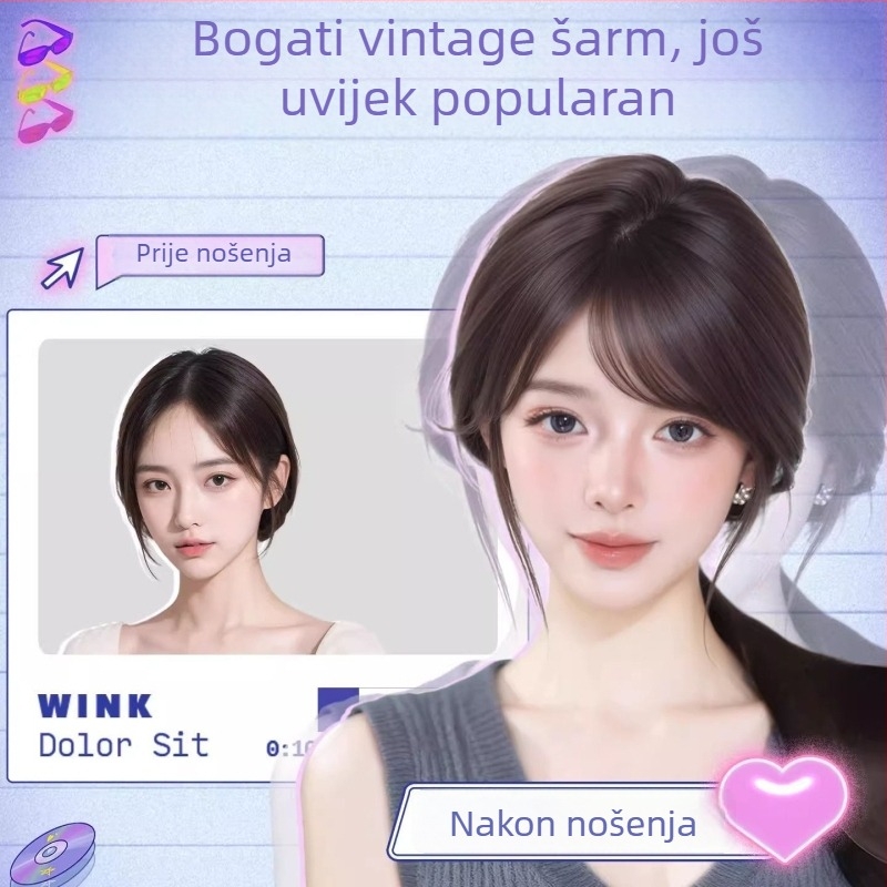 Perika s šiškama – nagnute šiške, vlakno otporne na visoku temperaturu, model Lh136, obrada mehanizmom