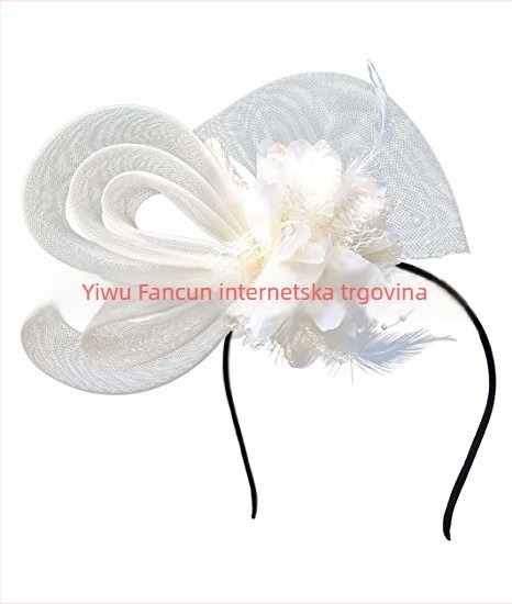 Vjenčani ukras za kosu s perjem, korejski stil, ručna izrada, prilagodljivo, kvačica za kosu