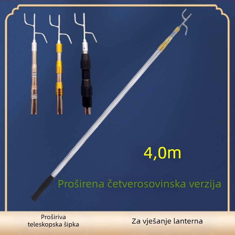 Teleskopska šipka za vješanje lampiona, vanjska upotreba, lampion u obliku zimskog dinje, sitotisk Silk Screen, Novi kineski stil