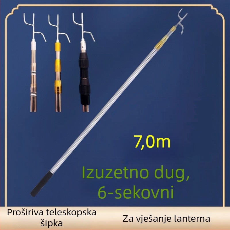 Teleskopska šipka za vješanje lampiona, vanjska upotreba, lampion u obliku zimskog dinje, sitotisk Silk Screen, Novi kineski stil