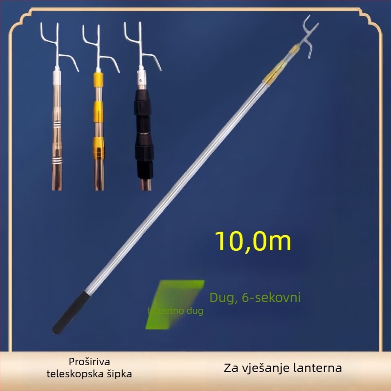 Teleskopska šipka za vješanje lampiona, vanjska upotreba, lampion u obliku zimskog dinje, sitotisk Silk Screen, Novi kineski stil