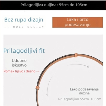 Ženski kožni kaiš, ukras struka, spona od legure, kopča, širina 2–4 cm, tehnologija spajanja