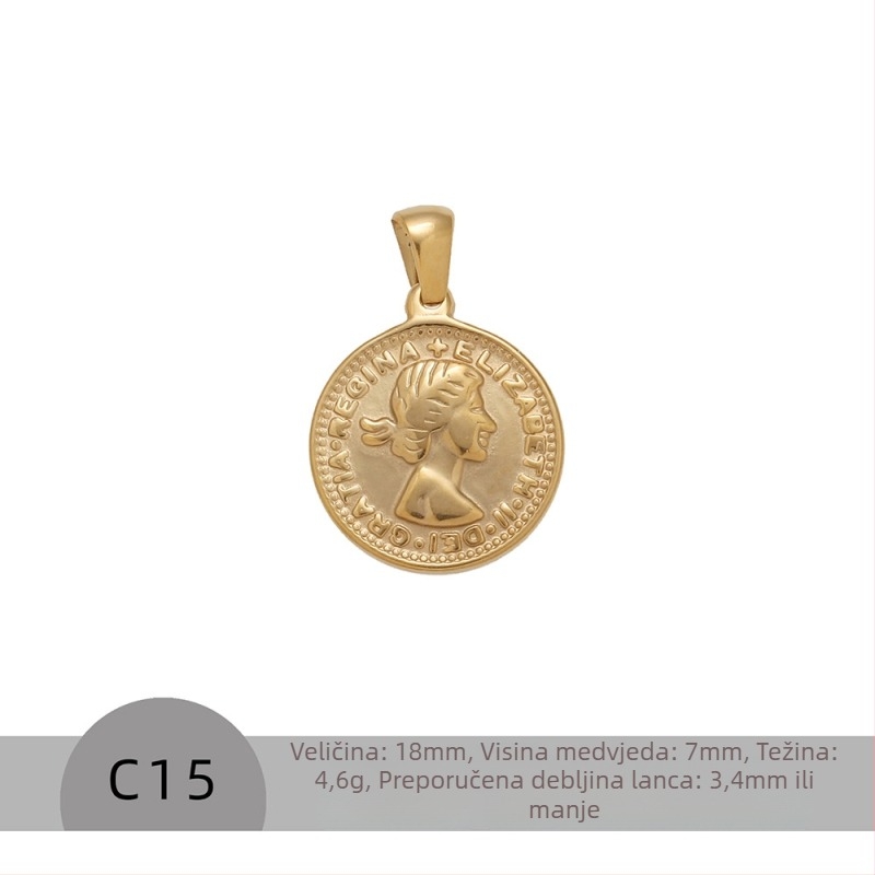 Nakit - ogrlica od nehrđajućeg čelika, oblik zvijezde, otisak, stacking stil (Materijal: nehrđajući čelik; Oblik: zvijezda; Tehnika: otisak; Stil: stacking; Sezona: ljeto 2023)