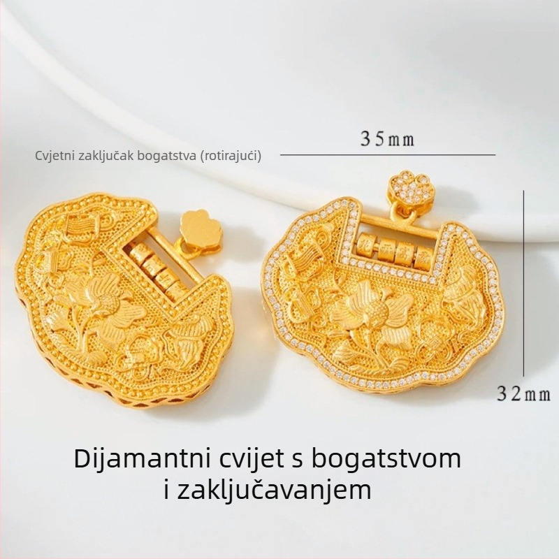 Bakreno ogrlica s vintage kompasnim privjeskom, elektroplatinirani završetak, vintage stil, proljeće 2024