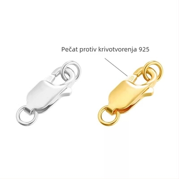 DIY nakit kopča set – S925 srebro, elektroplatiranje, uzorak Paper Clip; kopče u obliku ribljeg repa, škampovog repa i jastog repa