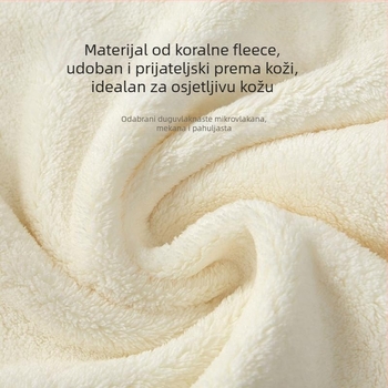 Dječji ručnik za kupanje s izuzetno mekanim coral velvet materijalom od pamuka; na skladištu; proljeće 2025 izdanje; pogodno za djecu 3–8 godina.