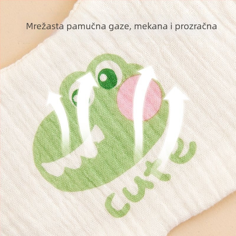 Dječji salvet od šest slojeva gaze, pamuk, marka Unique, za djecu 3–8 godina