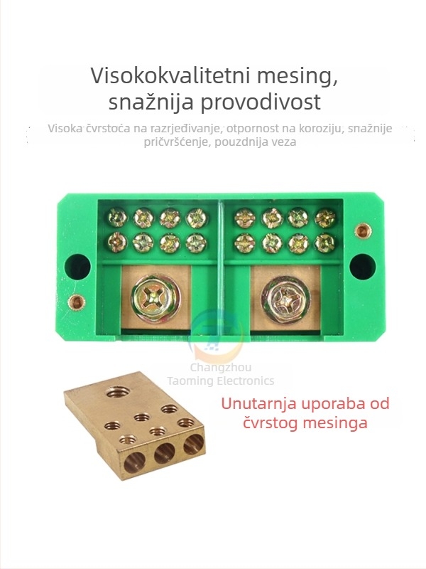 Kutija za razdjelnik električnih krugova, 2 ulaza, 4–16 izlaza, 8 konektora, terminalni blok