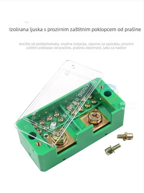 Kutija za razdjelnik električnih krugova, 2 ulaza, 4–16 izlaza, 8 konektora, terminalni blok