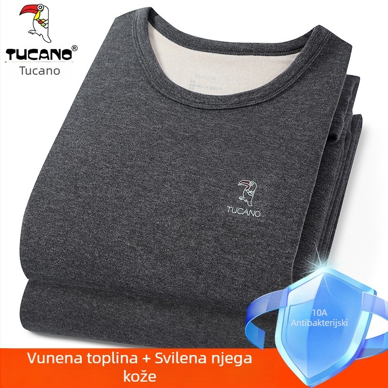 Woodpecker muški termo set donjeg rublja – zimski flis, debeli materijal, osnovni sloj: gornji dio i hlače