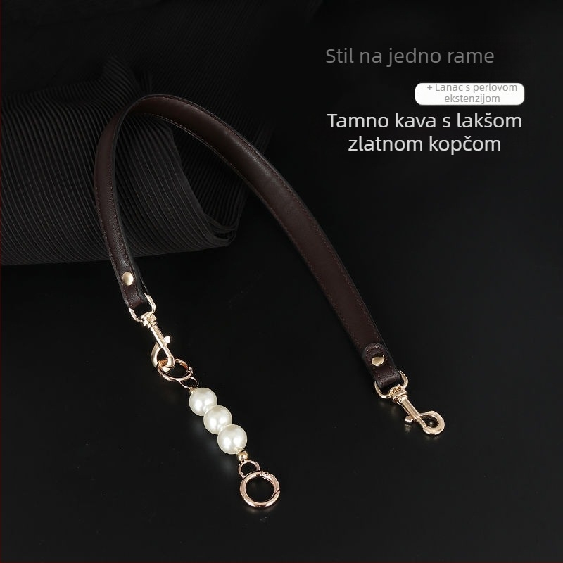 Remen za torbu s perljanim lancem – PU zamjenski ramenski remen