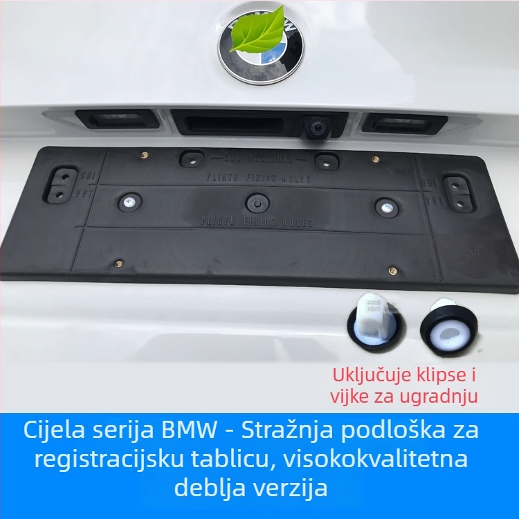 Držač registarske pločice za BMW X5 G05 – prednji i stražnji, plastični, model 0110, Xin Yicheng