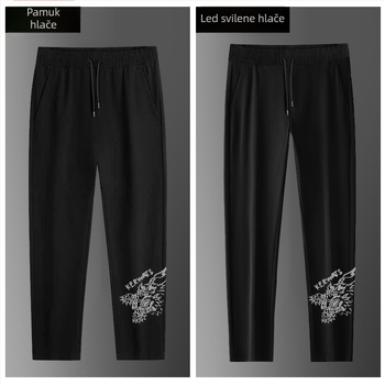 Muške hlače ravnog kroja, srednje visoki pojas, 70% pamuk, minimalistički stil