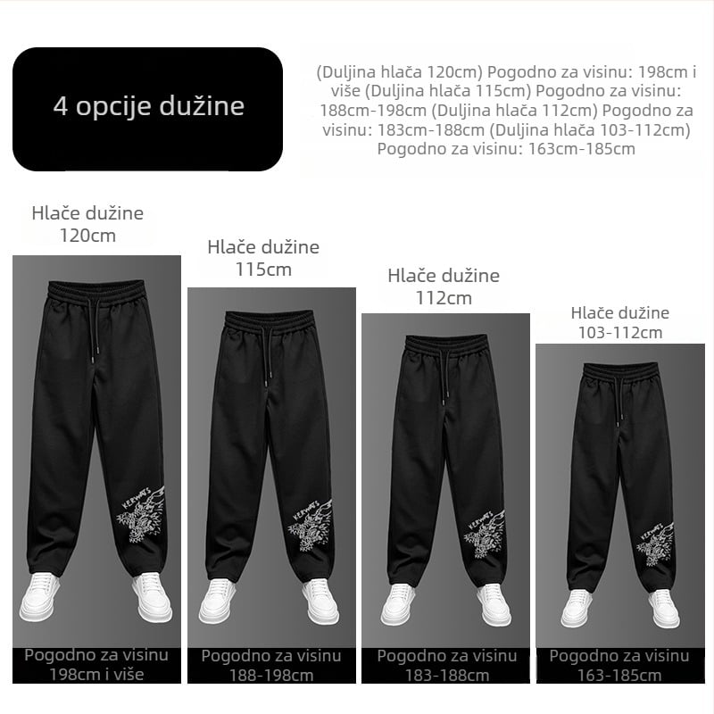 Muške hlače ravnog kroja, srednje visoki pojas, 70% pamuk, minimalistički stil