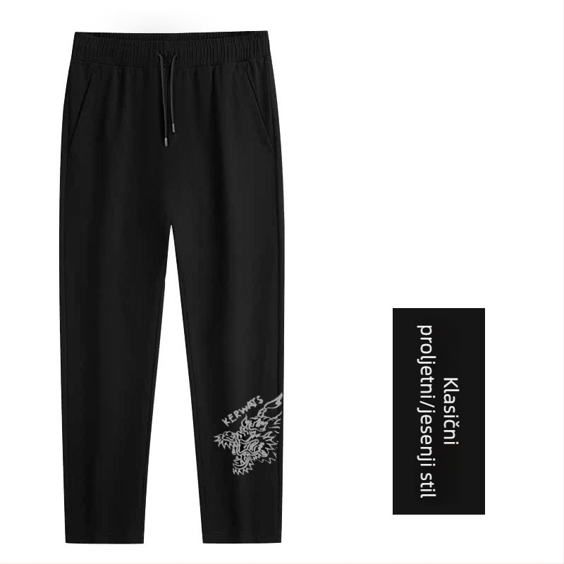 Muške hlače ravnog kroja, srednje visoki pojas, 70% pamuk, minimalistički stil
