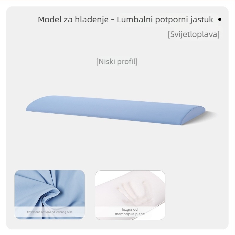 Jastuk od memorijske pjene za lumbalnu podršku tijekom spavanja