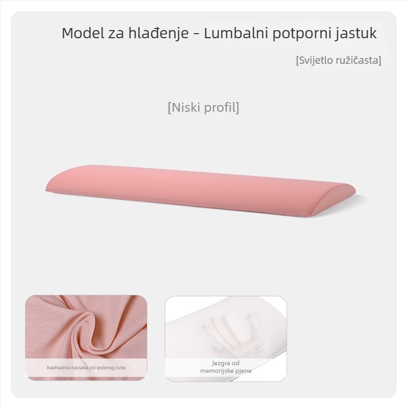 Jastuk od memorijske pjene za lumbalnu podršku tijekom spavanja
