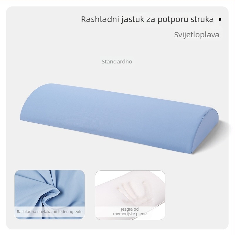 Jastuk od memorijske pjene za lumbalnu podršku tijekom spavanja