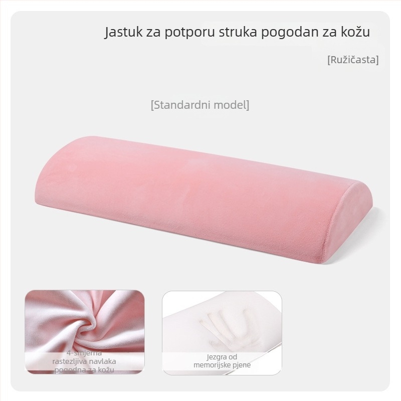 Jastuk od memorijske pjene za lumbalnu podršku tijekom spavanja
