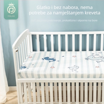 Pinlan 100% pamuk beba plahte i navlaka za madrac, Twill tkanina