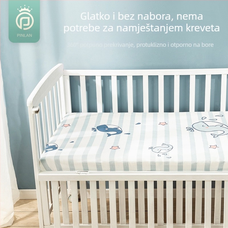 Pinlan 100% pamuk beba plahte i navlaka za madrac, Twill tkanina