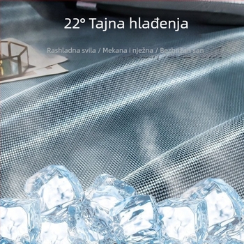 Antibakterijski ice silk cooling mat za jednokrevetni krevet, ljeto, strojno pranje