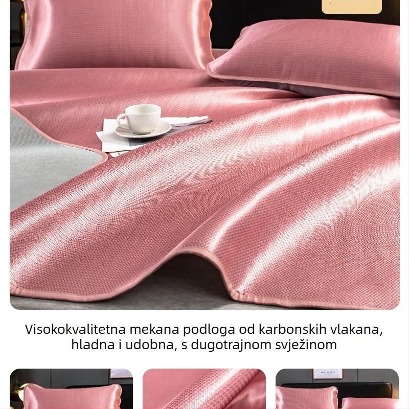 Antibakterijski ice silk cooling mat za jednokrevetni krevet, ljeto, strojno pranje