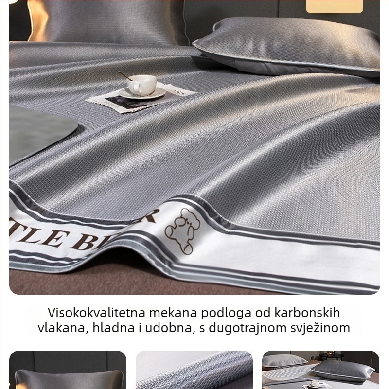 Antibakterijski ice silk cooling mat za jednokrevetni krevet, ljeto, strojno pranje