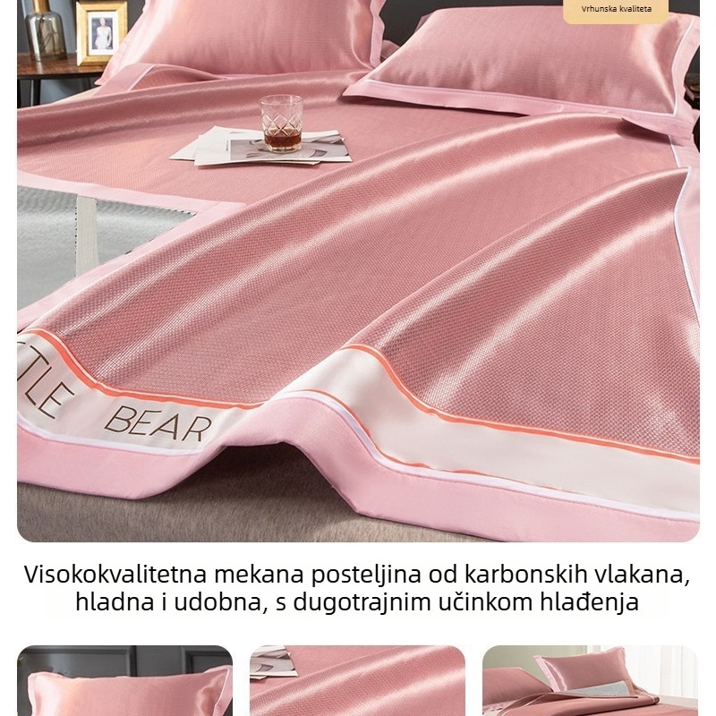 Antibakterijski ice silk cooling mat za jednokrevetni krevet, ljeto, strojno pranje