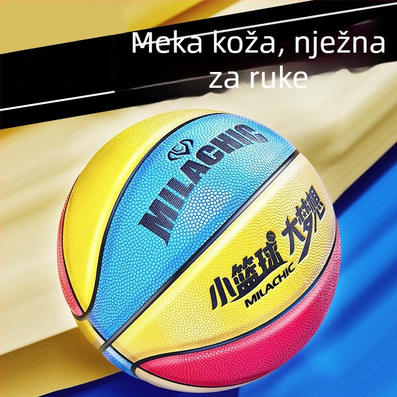 PU košarka za djecu – veličine 4/5/6, za unutarnje i vanjske treninge, s prilagođenim logom