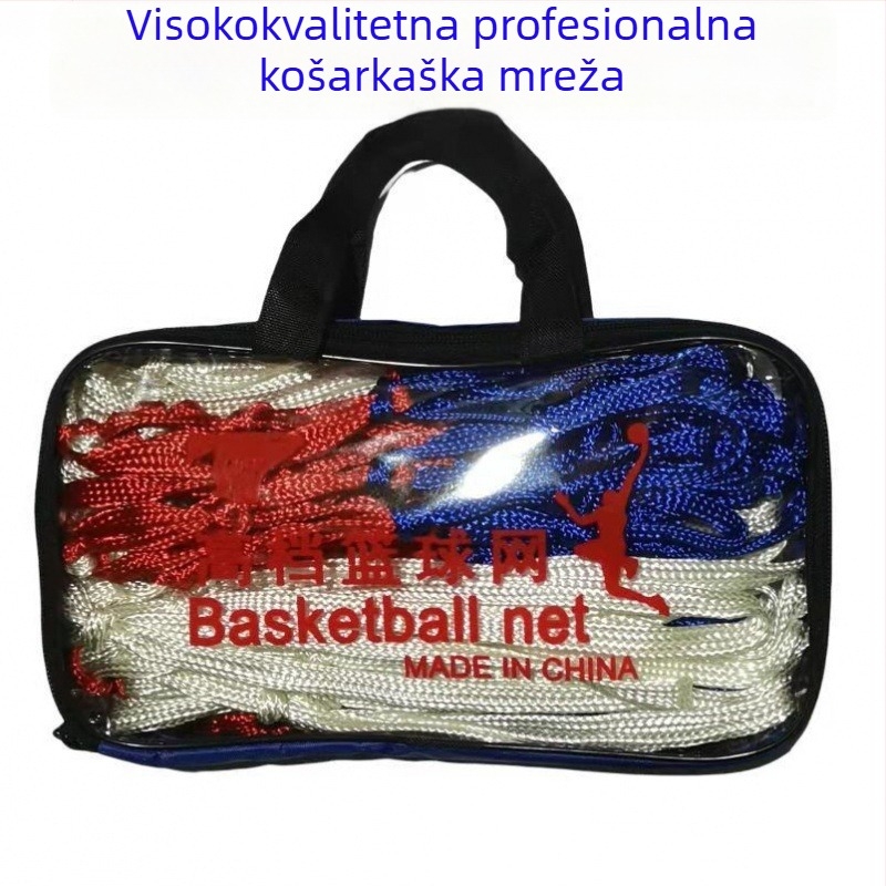 Košarkaška mreža – debeli mreža za koš, kompatibilna s stupom/okvirom, vanjska uporaba