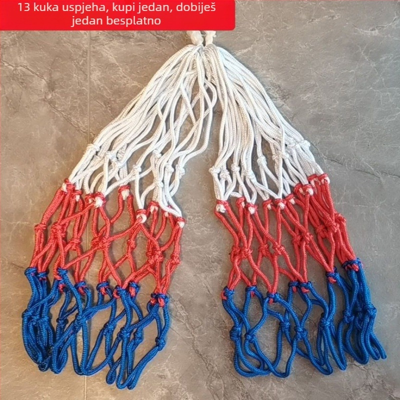 Košarkaška mreža – debeli mreža za koš, kompatibilna s stupom/okvirom, vanjska uporaba