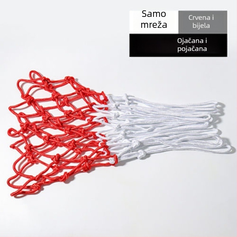 Košarkaška mreža – debeli mreža za koš, kompatibilna s stupom/okvirom, vanjska uporaba