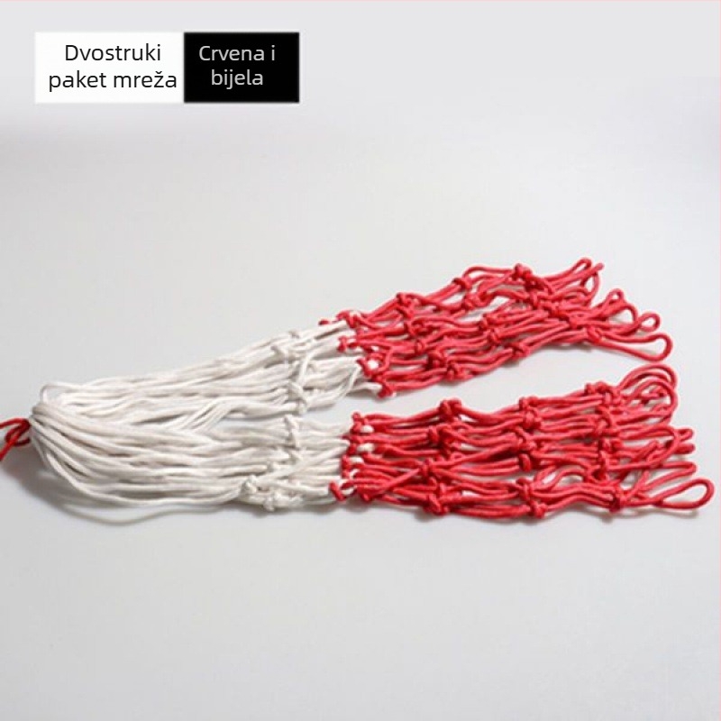 Košarkaška mreža – debeli mreža za koš, kompatibilna s stupom/okvirom, vanjska uporaba