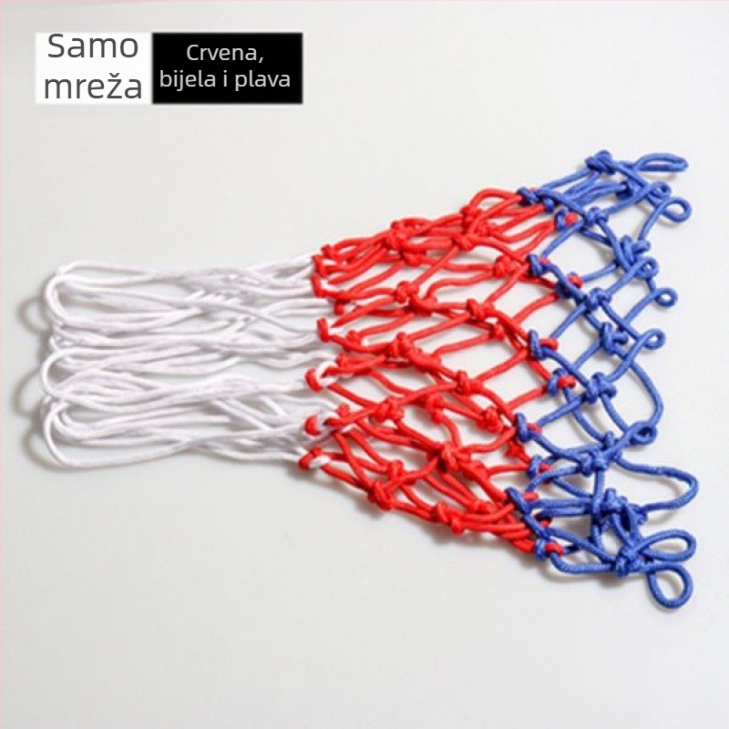 Košarkaška mreža – debeli mreža za koš, kompatibilna s stupom/okvirom, vanjska uporaba