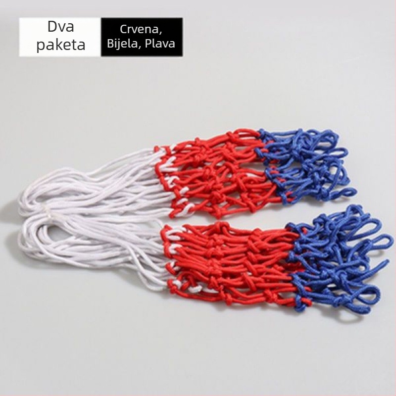 Košarkaška mreža – debeli mreža za koš, kompatibilna s stupom/okvirom, vanjska uporaba