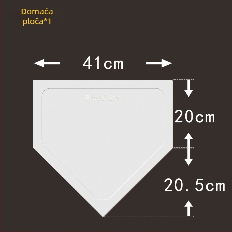 Set za trening baseballa s bazom od TPE, vodootporan, protuklizan, uključuje Home Plate i Pitcher's Plate (pojačan)