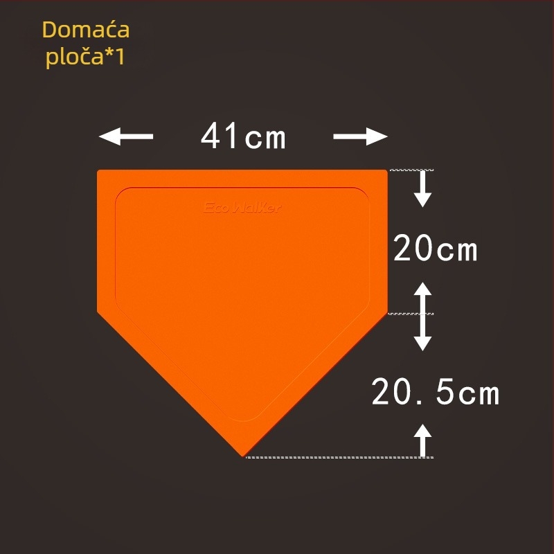 Set za trening baseballa s bazom od TPE, vodootporan, protuklizan, uključuje Home Plate i Pitcher's Plate (pojačan)