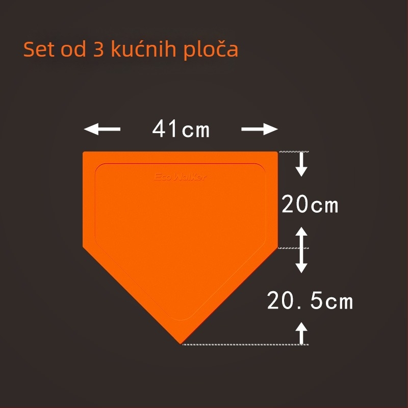 Set za trening baseballa s bazom od TPE, vodootporan, protuklizan, uključuje Home Plate i Pitcher's Plate (pojačan)