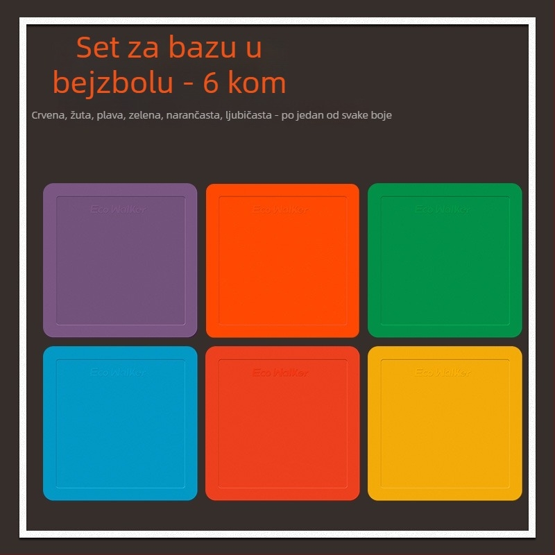 Set za trening baseballa s bazom od TPE, vodootporan, protuklizan, uključuje Home Plate i Pitcher's Plate (pojačan)