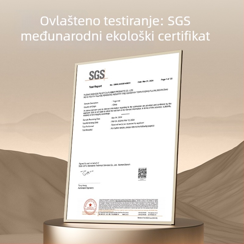 Visokokvalitetna joga prostirka od PU i gume, protivklizna, tiha, debela i široka 68 cm, dimenzije 183×68 cm ili 80 cm