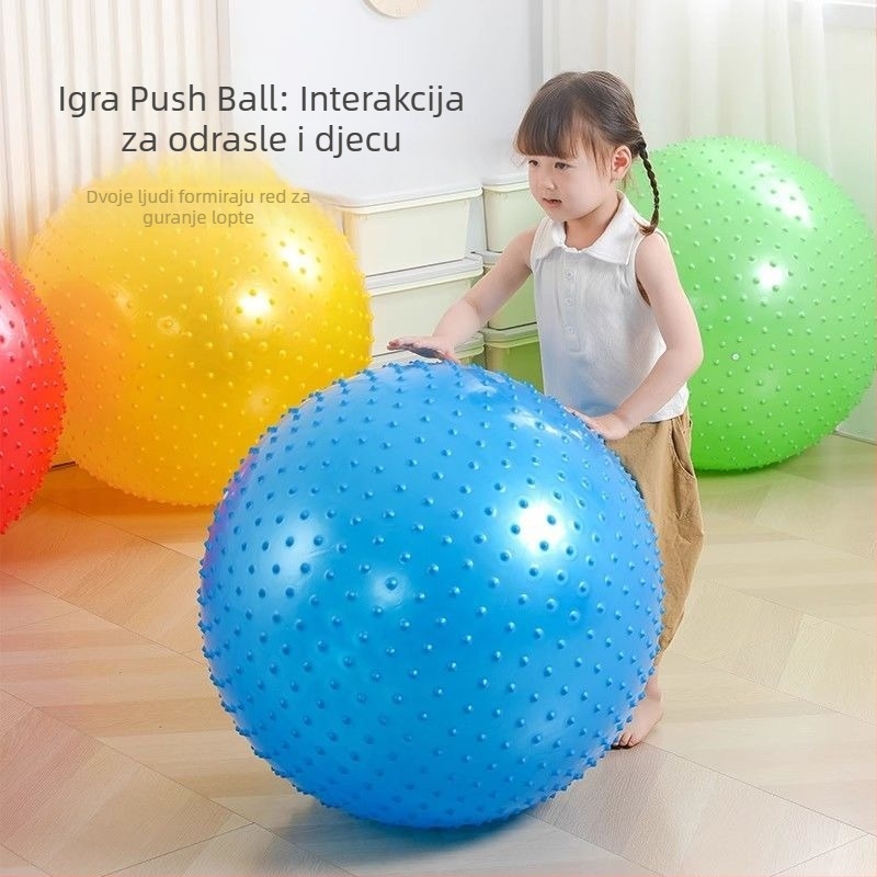 ABS joga lopta za djecu i bebe — debela, otporna na eksploziju fitness lopta za senzornu stimulaciju (dizajn zmaja)