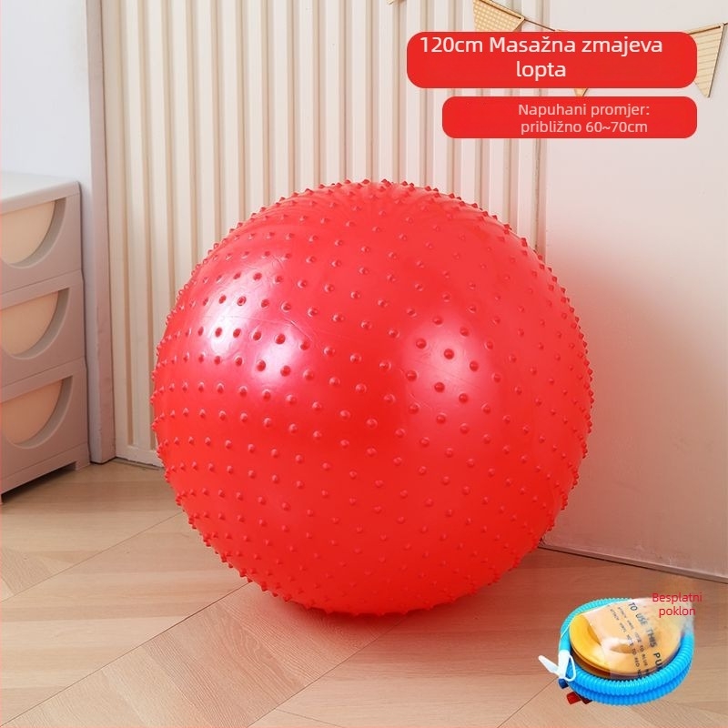ABS joga lopta za djecu i bebe — debela, otporna na eksploziju fitness lopta za senzornu stimulaciju (dizajn zmaja)