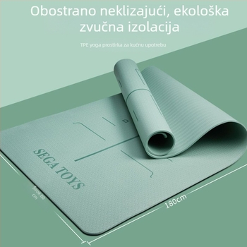 Deblja i šira joga podloga za djevojke, protuklizna za kućnu upotrebu s apsorpcijom udara