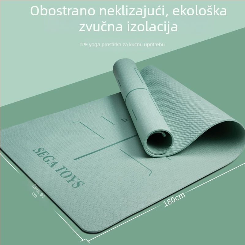 Deblja i šira joga podloga za djevojke, protuklizna za kućnu upotrebu s apsorpcijom udara