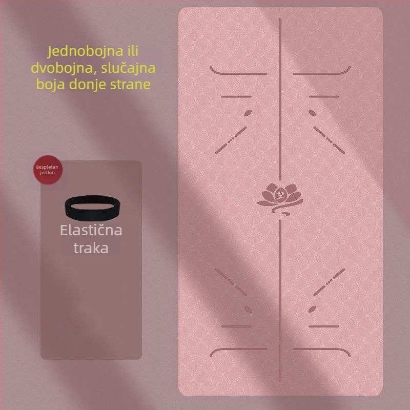 Deblja i šira joga podloga za djevojke, protuklizna za kućnu upotrebu s apsorpcijom udara