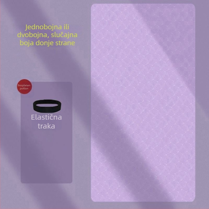 Deblja i šira joga podloga za djevojke, protuklizna za kućnu upotrebu s apsorpcijom udara