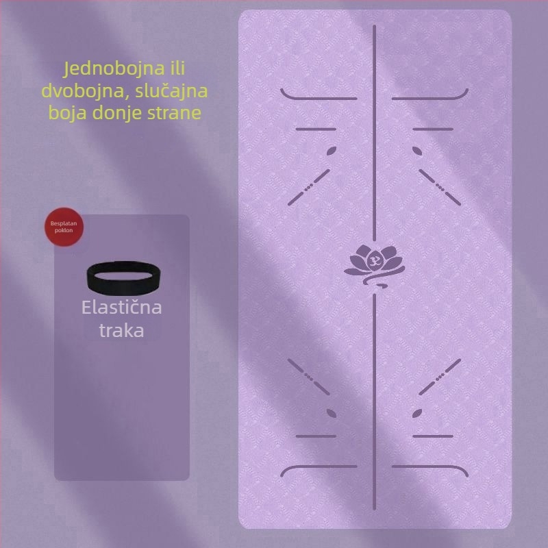 Deblja i šira joga podloga za djevojke, protuklizna za kućnu upotrebu s apsorpcijom udara