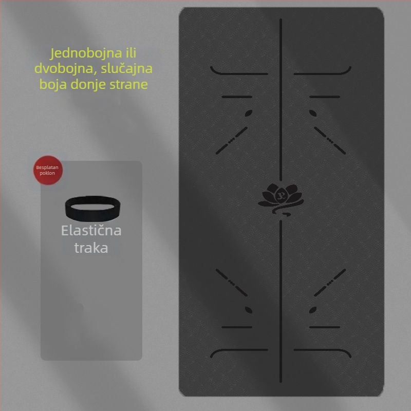 Deblja i šira joga podloga za djevojke, protuklizna za kućnu upotrebu s apsorpcijom udara